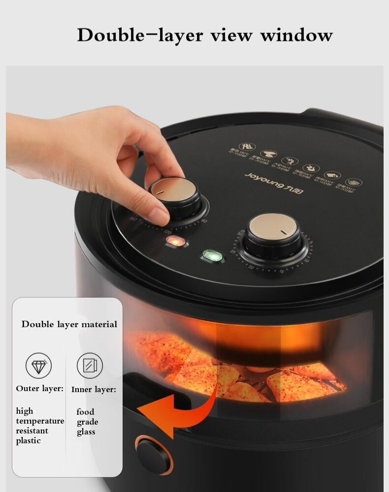 JRM0245 Joyoung Air Fryer New Household Multifunctional Intelligent Electric Fryer Large Capacity Automatic Non-Frying Machine