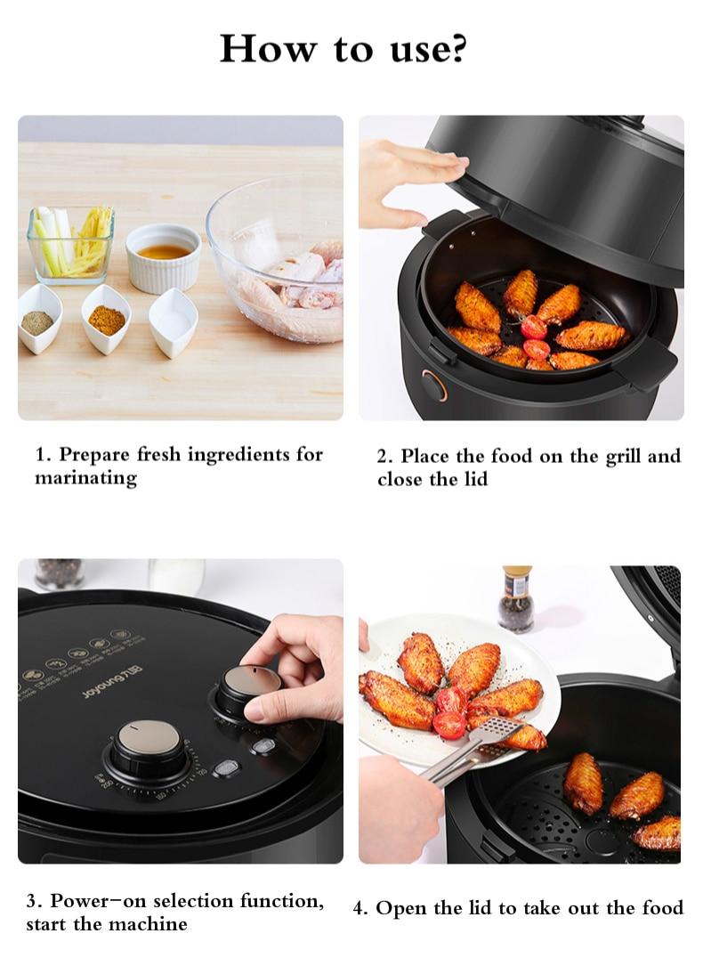 JRM0245 Joyoung Air Fryer New Household Multifunctional Intelligent Electric Fryer Large Capacity Automatic Non-Frying Machine