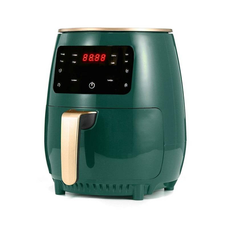 4.5L 1200W Air Fryer Oilless Health Fryer Cooker Temp/Time Control Smart Touch LCD Deep Airfryer with Detachable Basket