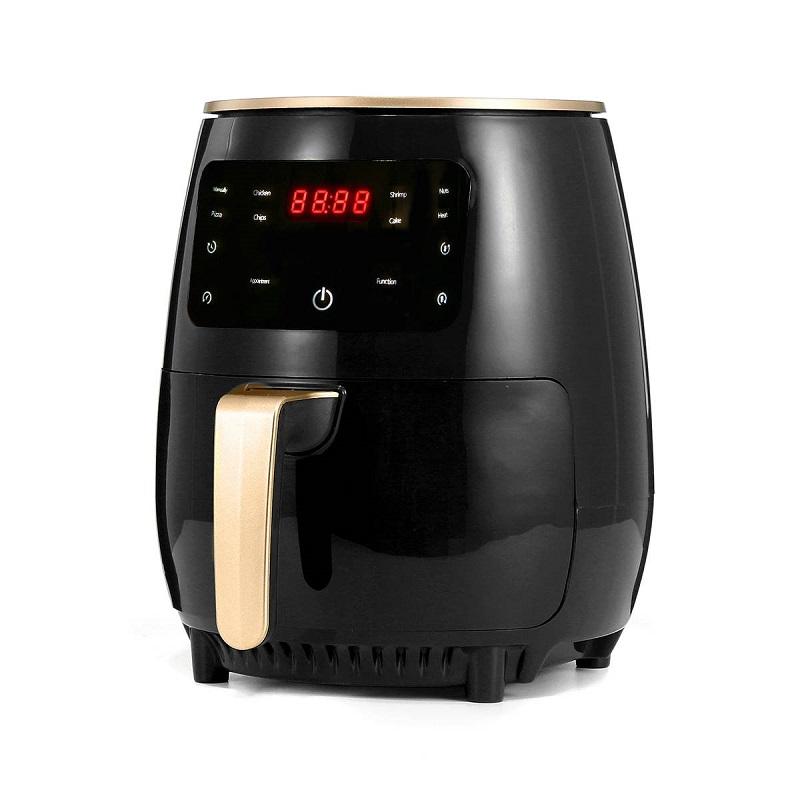 4.5L 1200W Air Fryer Oilless Health Fryer Cooker Temp/Time Control Smart Touch LCD Deep Airfryer with Detachable Basket