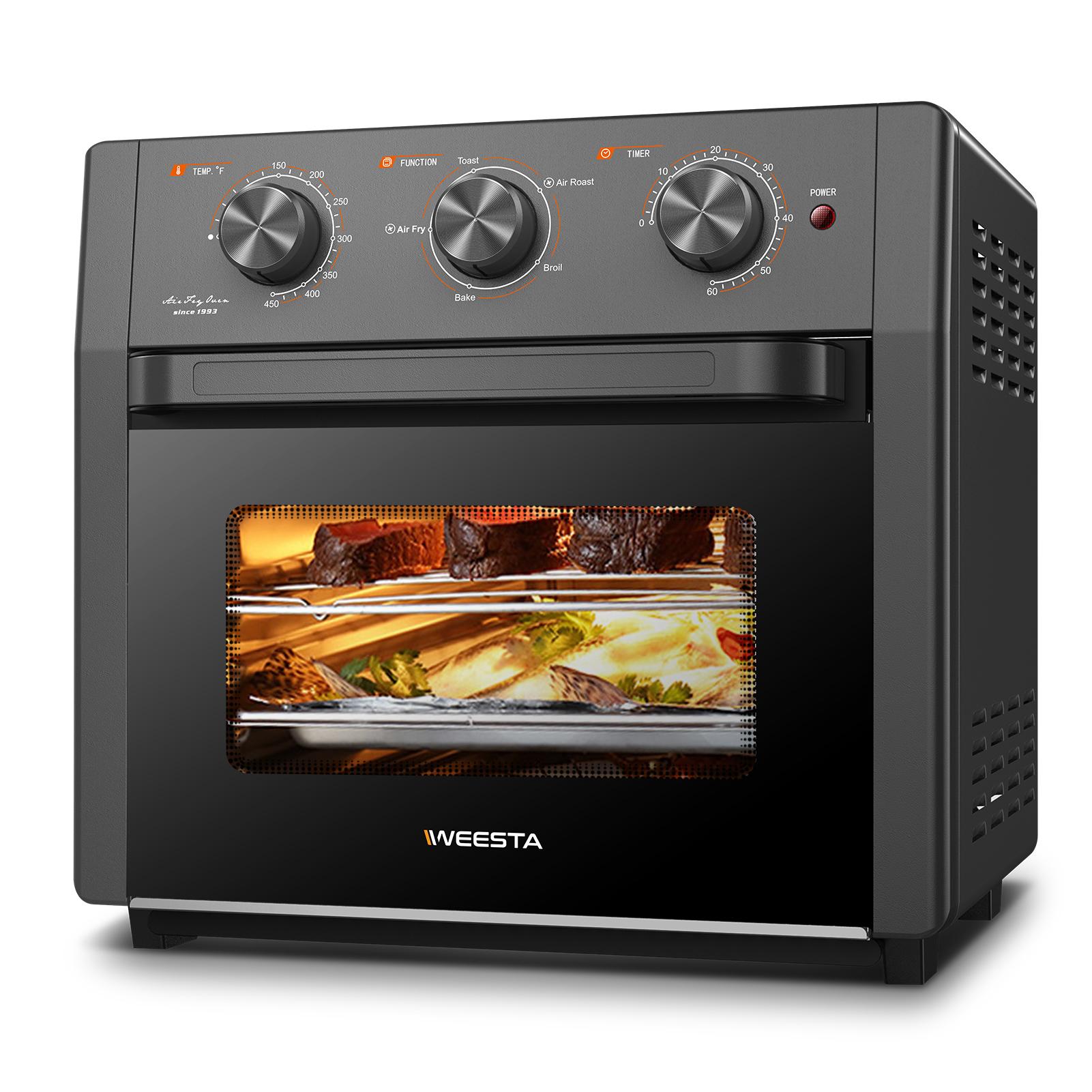 19 QT Air Fryer Oven Combo Convection Toaster 1300W - Kitchen Appliances for Cooking Chicken, Steak & Pizza