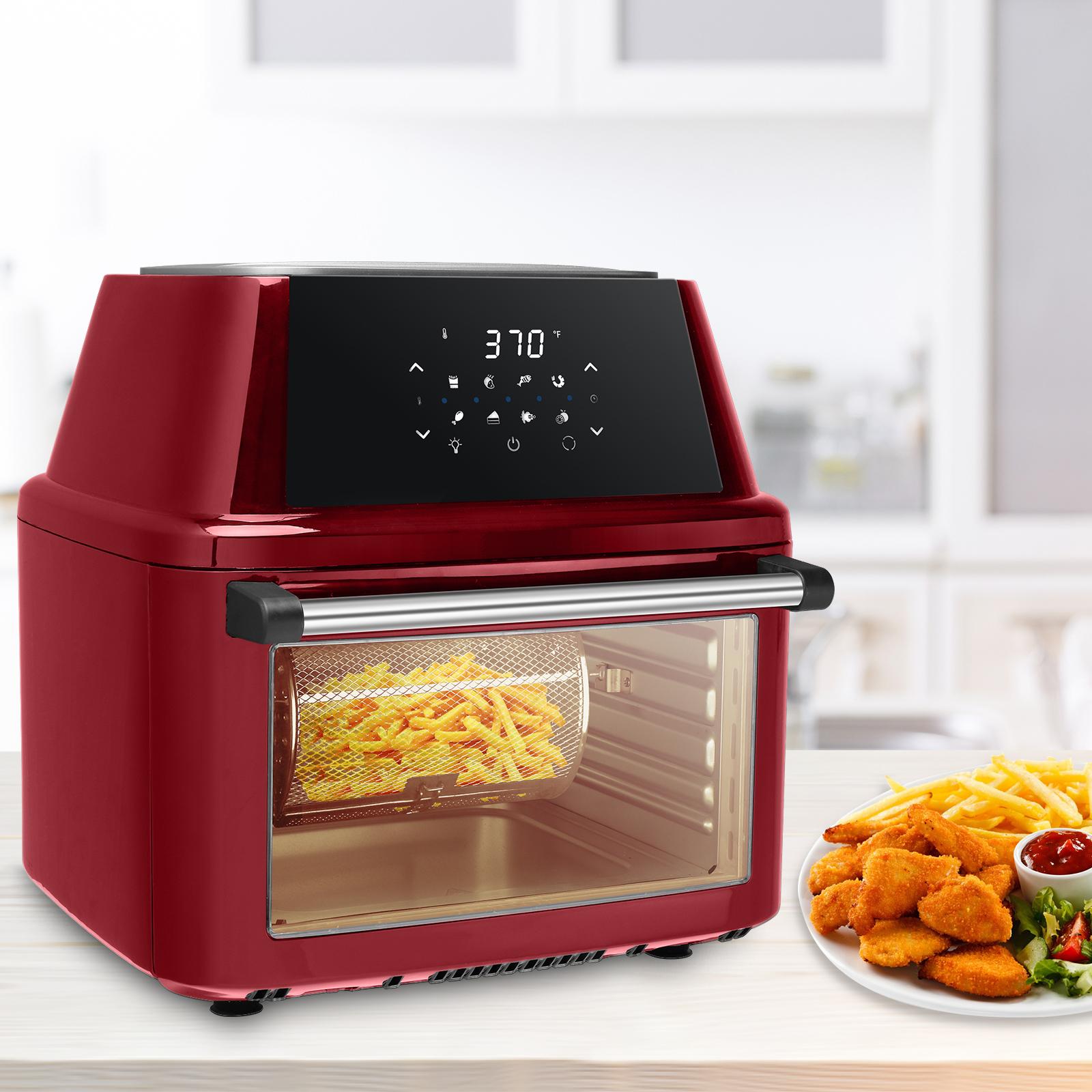 16L 1800W Smart Air Fryer Oven Toaster Rotisserie and Dehydrator with LED Digital Touch Screen Convection Air Fryer Oven Combo