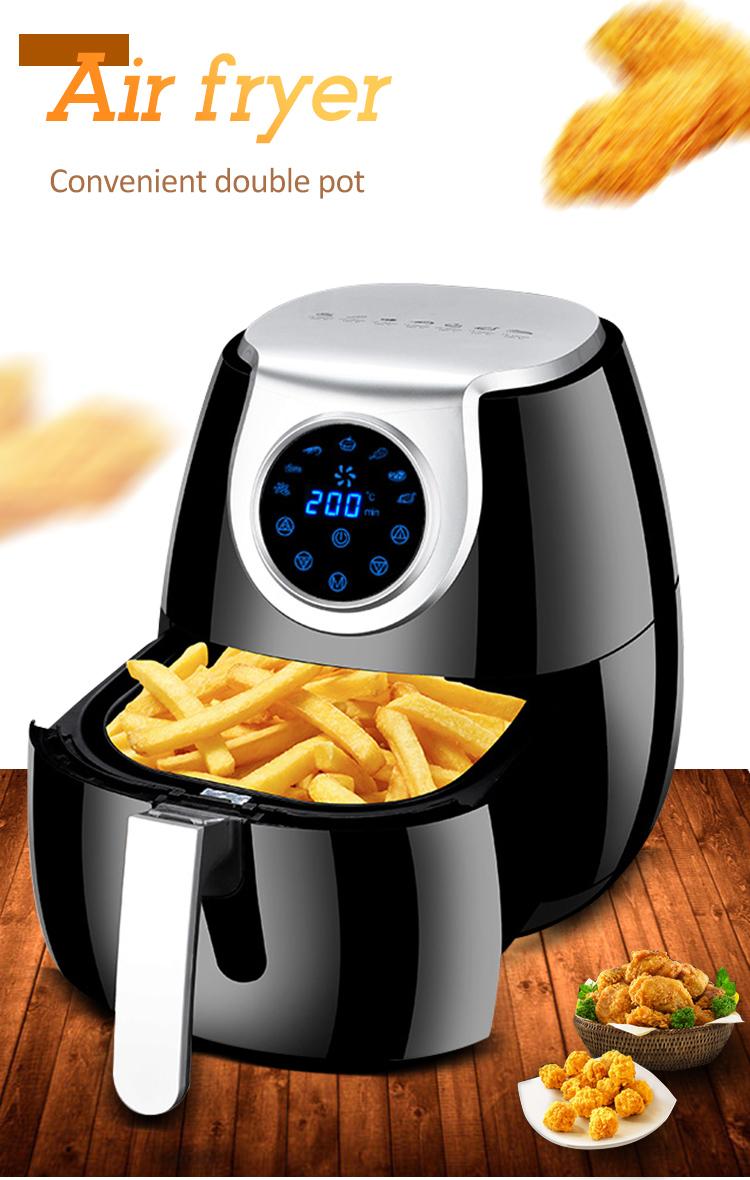 XEOLEO 3.2L Electric Air fryer Deep Fryer without Oil LED Touch Screen 360° Baking French Fries Toaster for home oven 1400W 220V