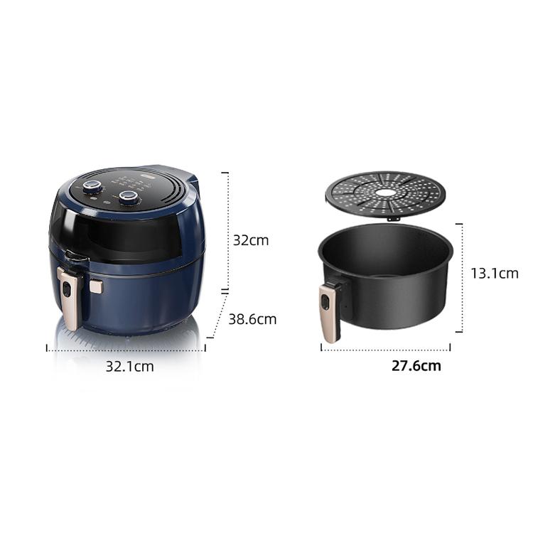 Air Fryer 6.5L large capacity Oil and smoke free Electric Fryer French Fryer Convection Oven Fully automatic stirring