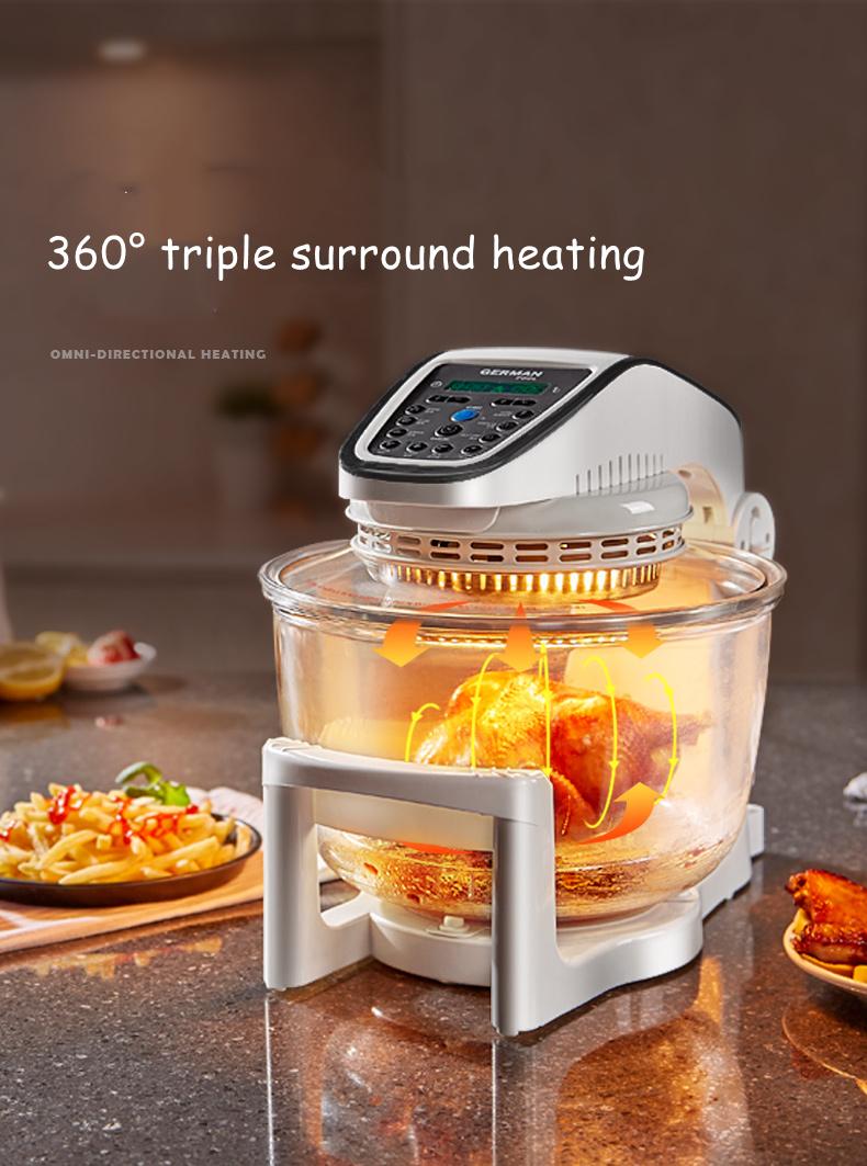 10L Air Fryer Household Smoke-free Electric Fryer Oven Multifunction Convection Oven French Fries Machine Infrared Heating