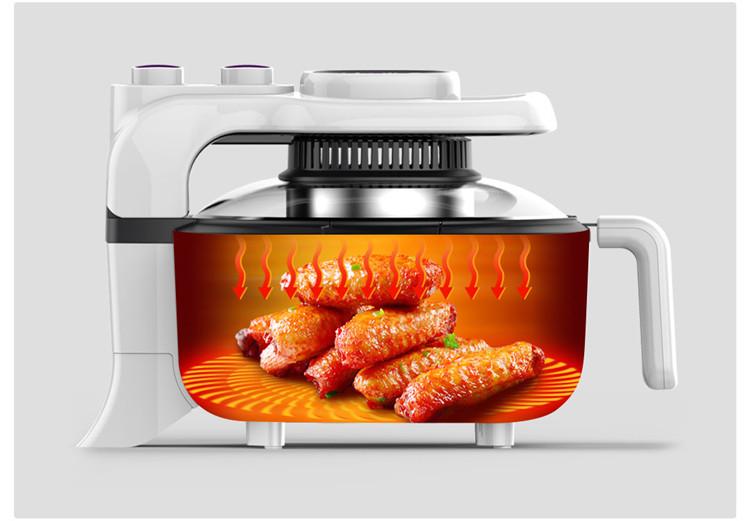 MIUI 5L Xiaomi Youpin Electric Air Fryer Fully Automatic 360°Baking LED Touchscreen Deep Fryer without Oil 1100W