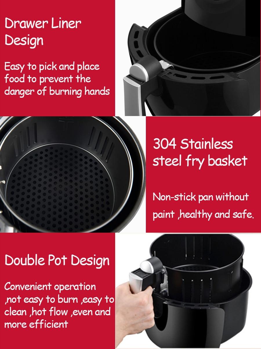 Multifunctional Healthy Air Fryer/Air Fryer/Chicken and Fish Oil-Free Air Fryer/Pizza Pan