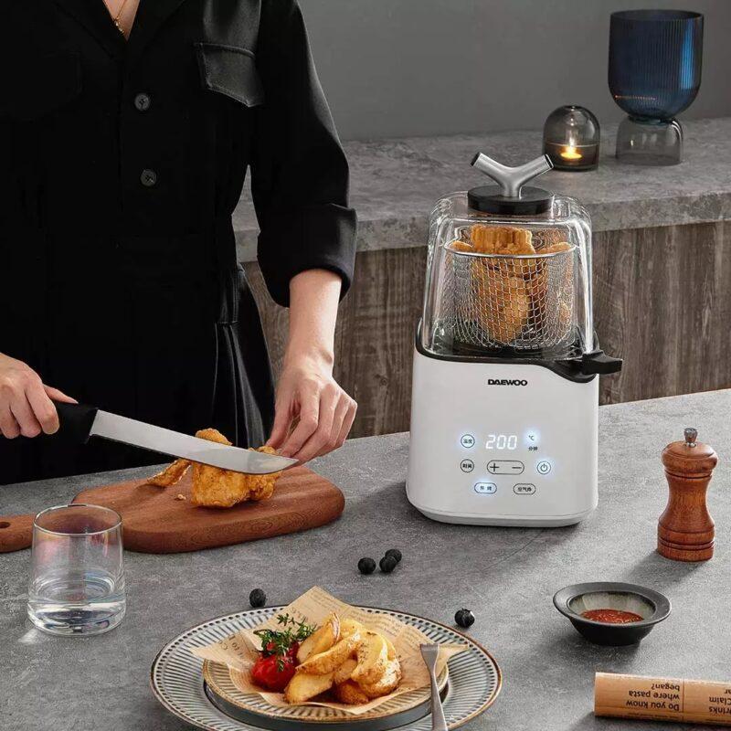 Multifunctional Air Fryer Without Oil Frying Pan Mini Toggles The Frying And Baking Function With One Key - Image 4