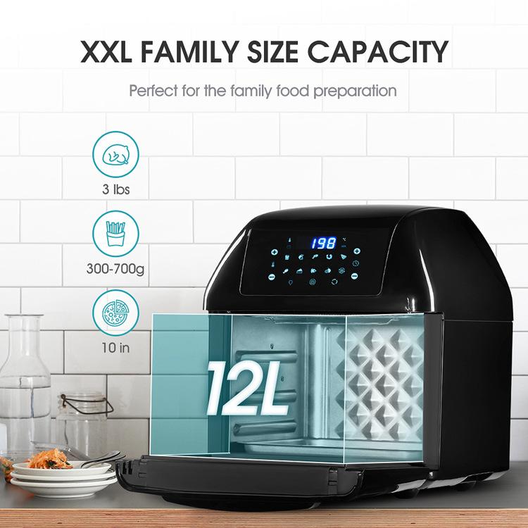 12L Electric Air Fryer For Multifunction Airfryer Accessories Automatic Intelligent High Capacity Fryers for Frying Without Oil