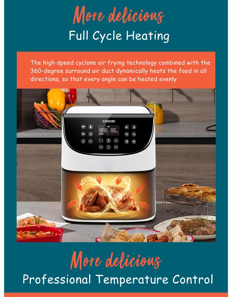 Electric Air Fryer Household Automatic Oil-free Air Fryer 3.5L Kitchen Home