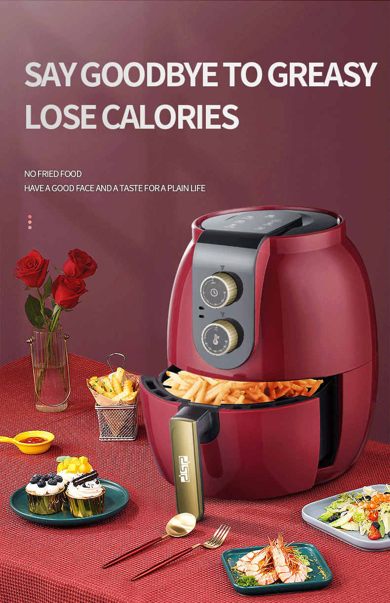 6L Air Fryer Intelligent Automatic Electric Multi-functional Oven No Smoke Oil Free Fryer Deep Fryers French Fries Machine