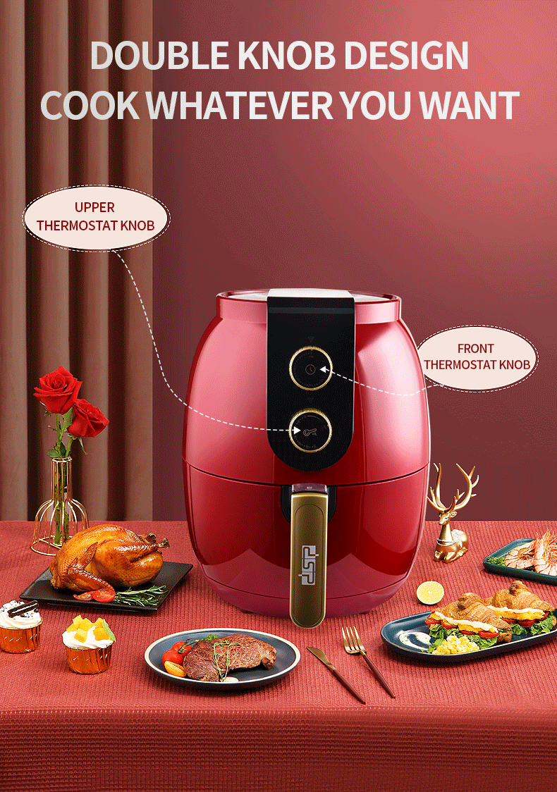 6L Air Fryer Intelligent Automatic Electric Multi-functional Oven No Smoke Oil Free Fryer Deep Fryers French Fries Machine