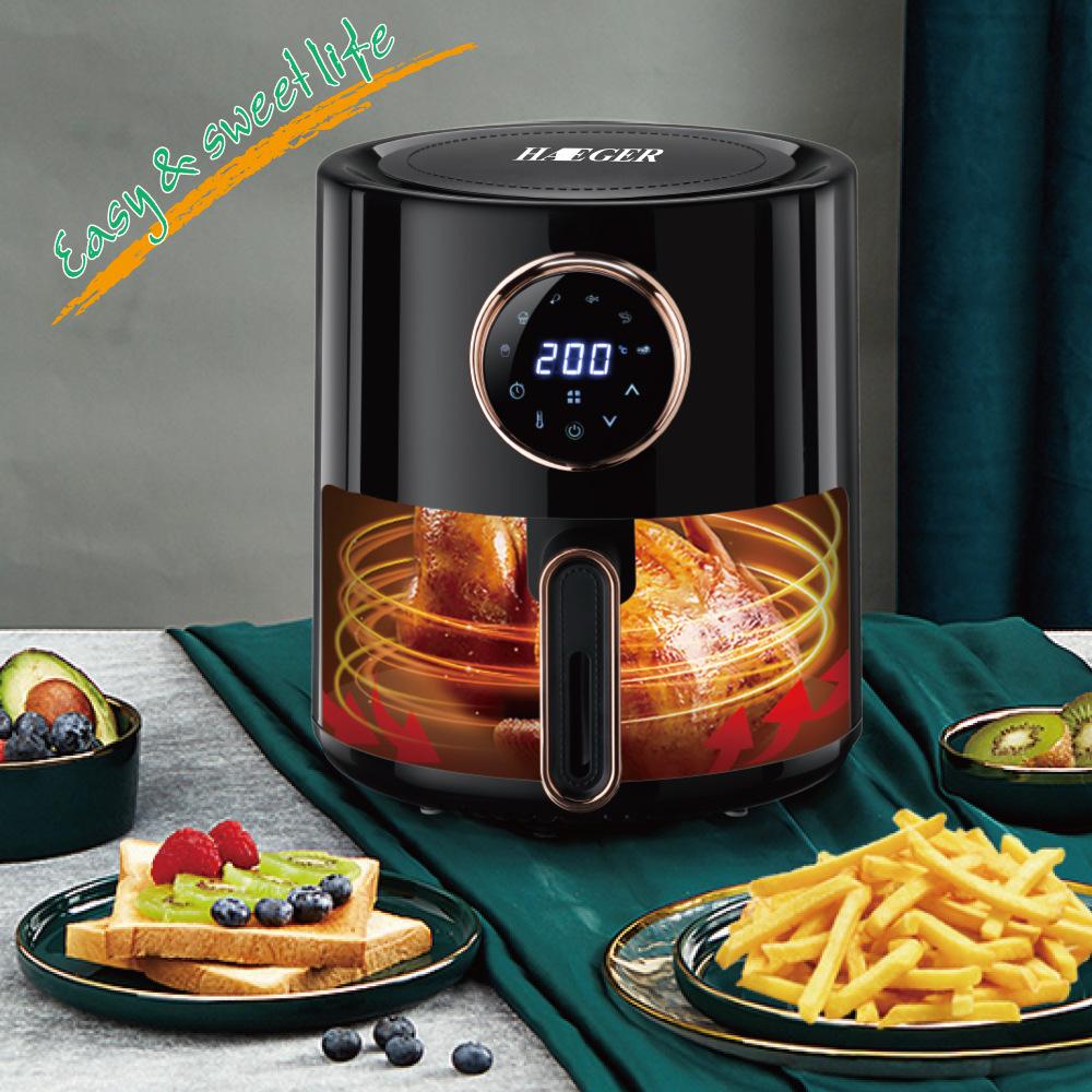 Smart 4.8L Large-Capacity Air Fryer Multi-Function CNC Oil-Free Fryer Digital Control Touch Screen Electric Fryer Fries Machine