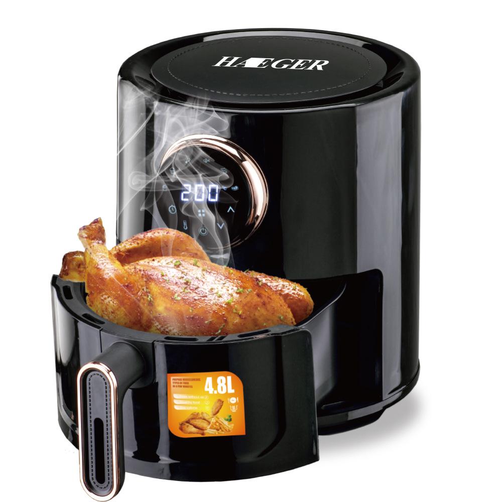 Smart 4.8L Large-Capacity Air Fryer Multi-Function CNC Oil-Free Fryer Digital Control Touch Screen Electric Fryer Fries Machine