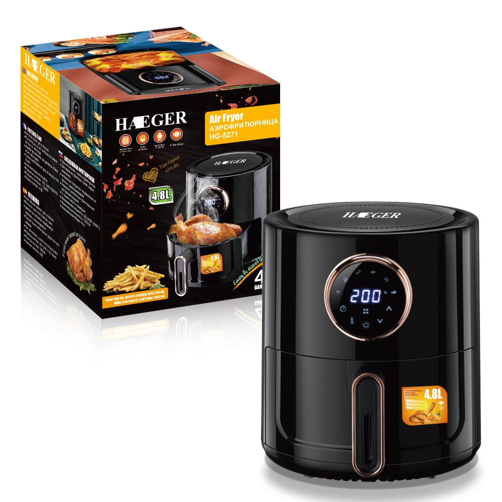 Smart 4.8L Large-Capacity Air Fryer Multi-Function CNC Oil-Free Fryer Digital Control Touch Screen Electric Fryer Fries Machine