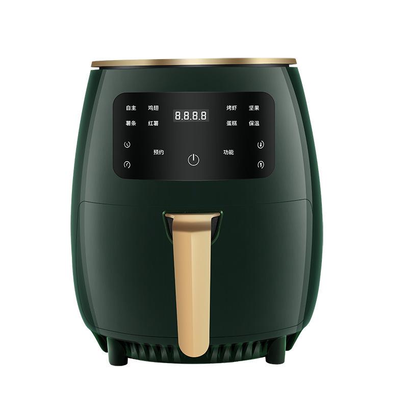 1400W 4.5L Air Fryer Oil-free Healthy Fryer Cookware Multifunctional Smart Touch LCD Fryer French Fries Pizza