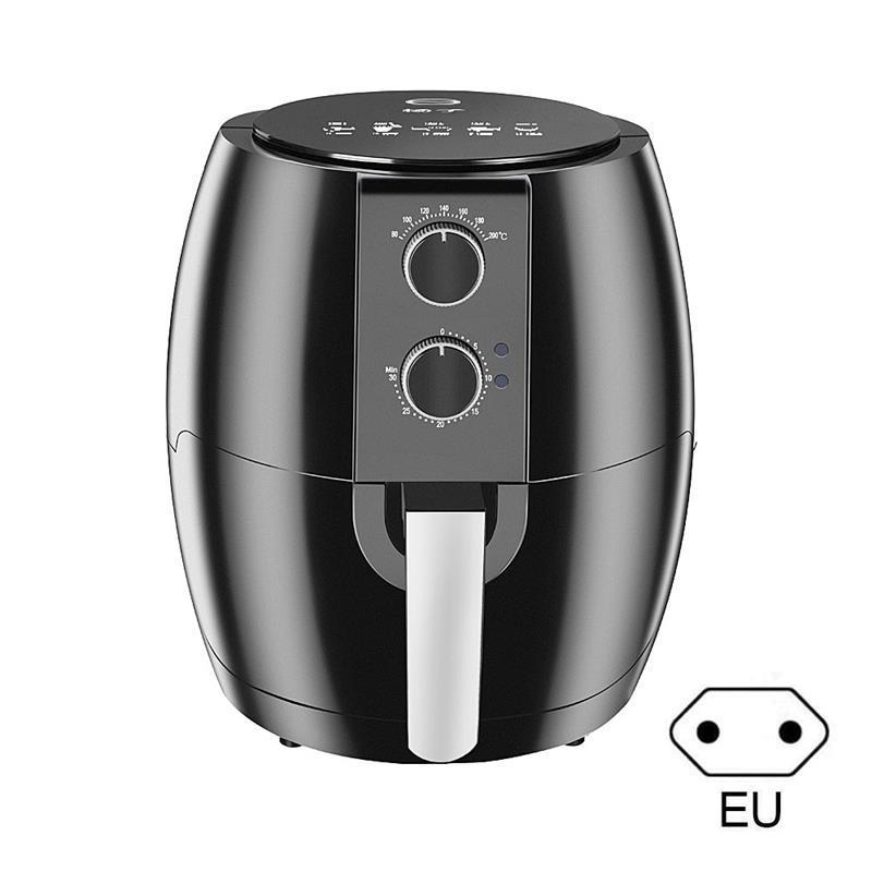 4.5L Health Clean Convenient Durable Large-Capacity Multi-Functional Smoke-Free Air Fryer With Adapter Plug Kitchen Accessories