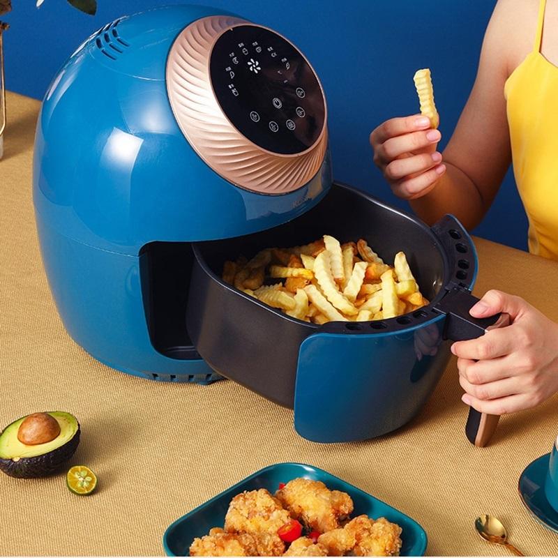 2022 smart air fryer 1400w 3.5L oil free fryer 3D hot air circulation Oil separator Anti scalding handle healthy dee fry