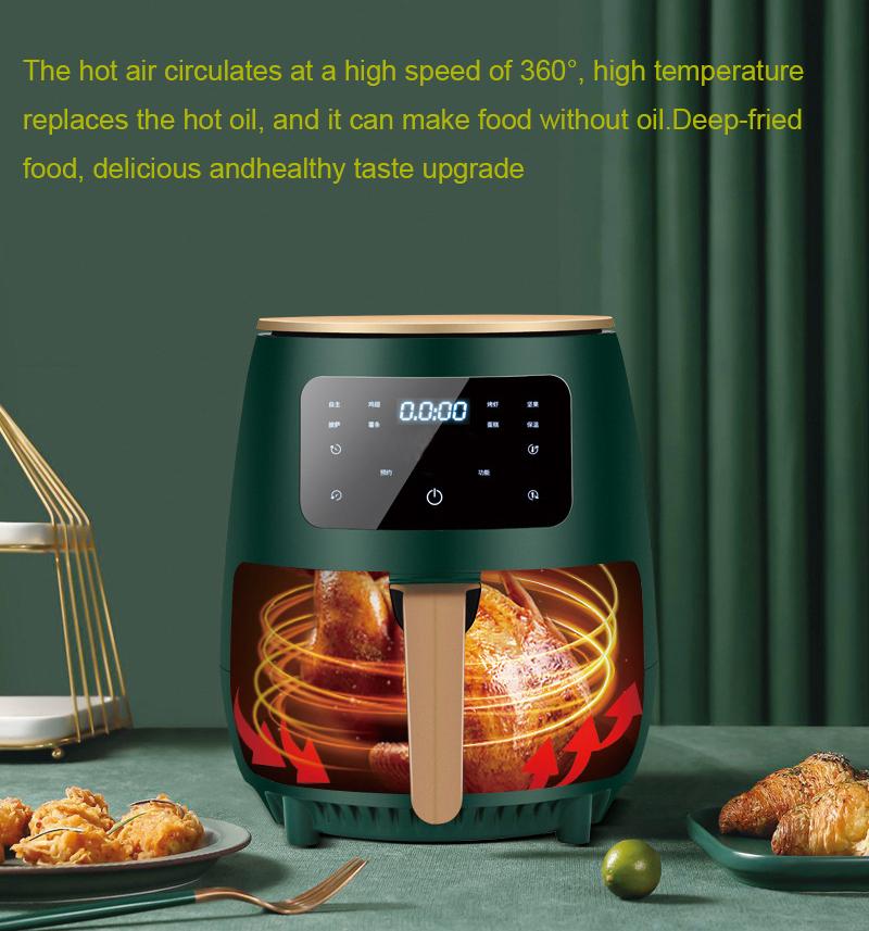 110V/220V Oil-Free Fryer Oven Smokeless Electric Deep Frying Pot Fried Chicken Toaster No Oil Pizze French Fries Grill Cooker