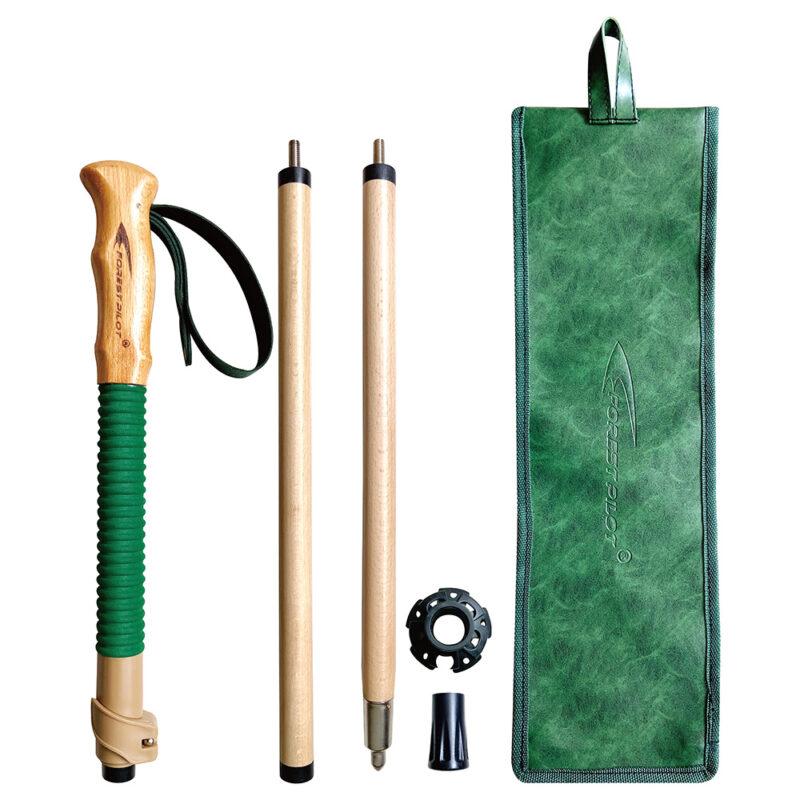 Portable Walking Cane 3 Piece Outdoor Detachable Trekking Poles Camping Adjustable 3 Colors Wood Hiking Stick - Image 2