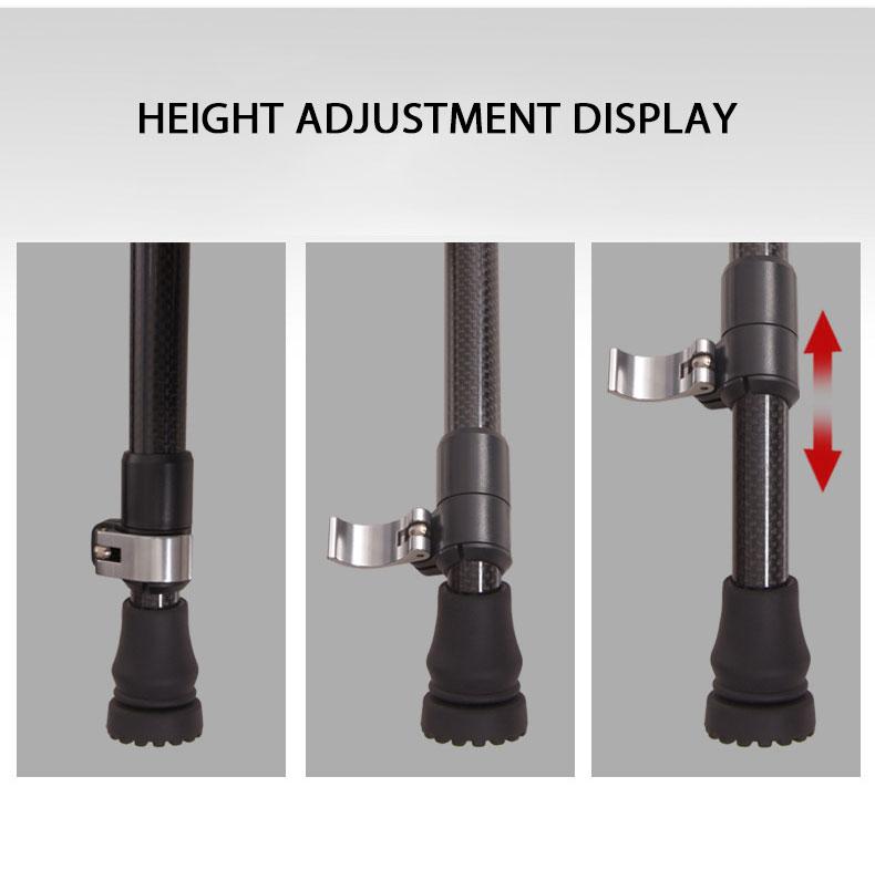 2021 New Old Man Walking Stick Telescopic Canes T Handle Baston Elder Stable Crutch No Slip Pole Folding Hiking Elderly Walk