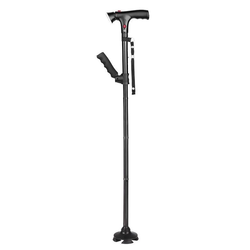 Collapsible Telescopic Folding Cane Elder Cane LED Walking Trusty Sticks Elder Crutches for Mothers the Elder Fathers