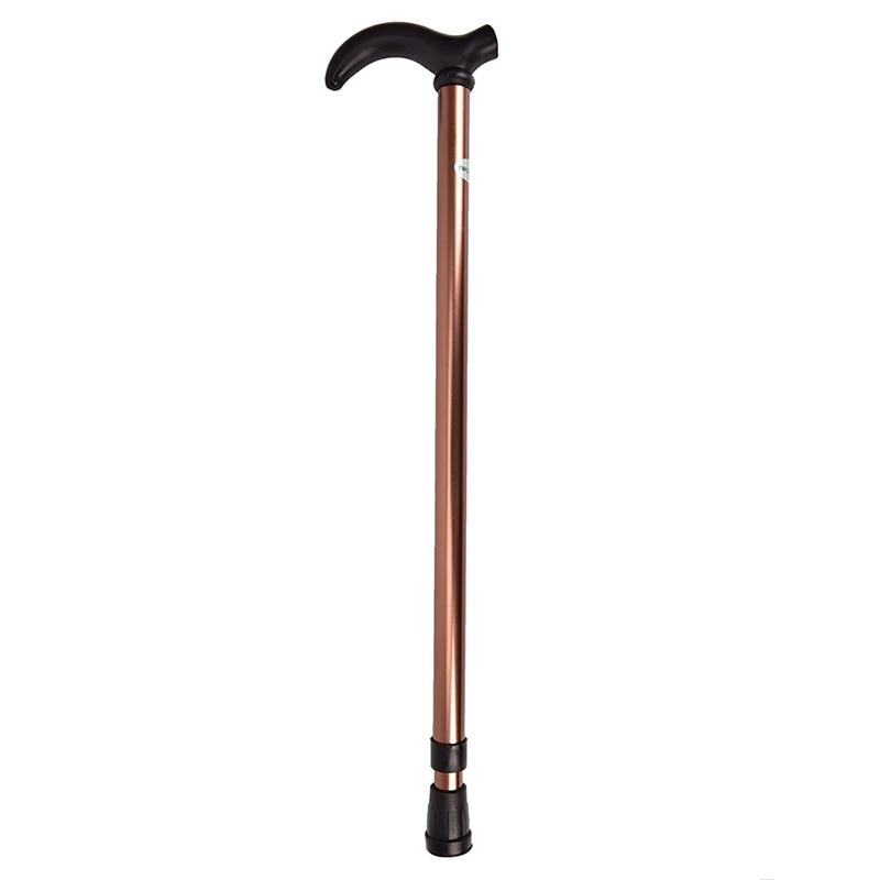 Aluminum Alloy Retractable Walking Stick 2 Section Telescopic Adjustable Height Cane Anti-skid Walking Stick for Old People