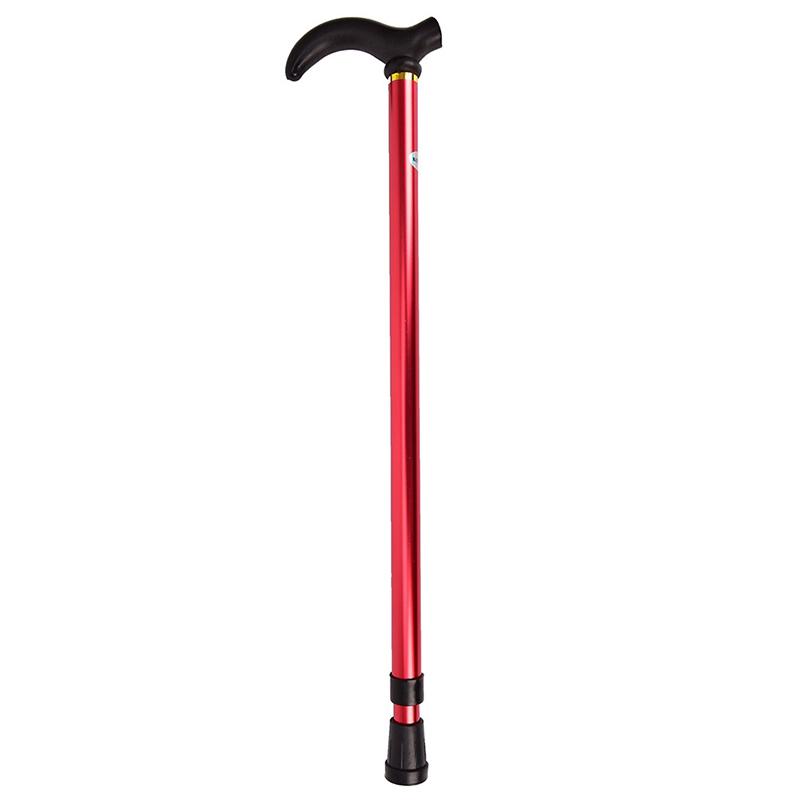 Aluminum Alloy Retractable Walking Stick 2 Section Telescopic Adjustable Height Cane Anti-skid Walking Stick for Old People