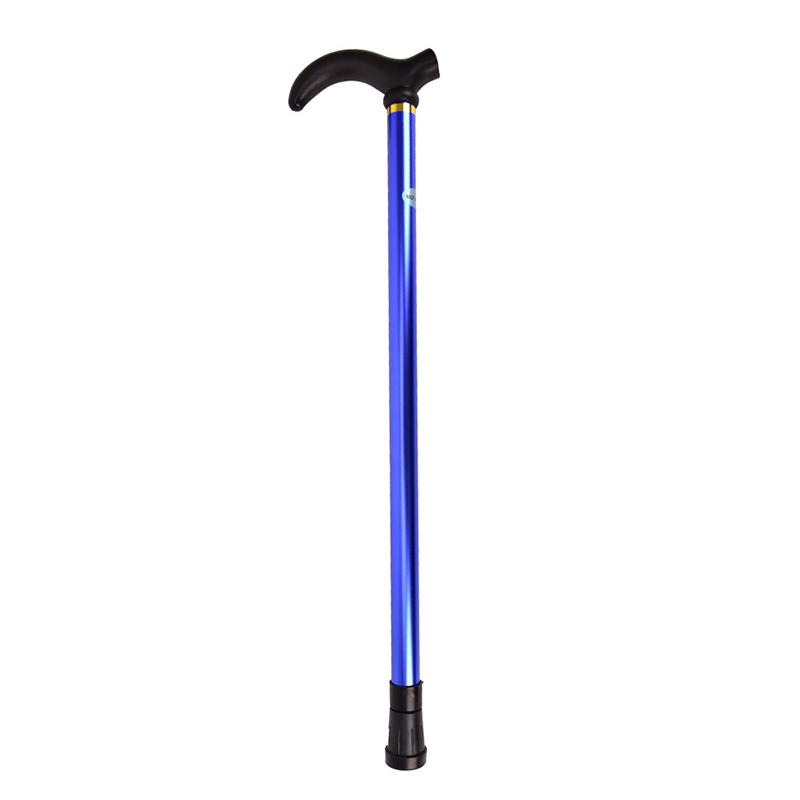 Aluminum Alloy Retractable Walking Stick 2 Section Telescopic Adjustable Height Cane Anti-skid Walking Stick for Old People