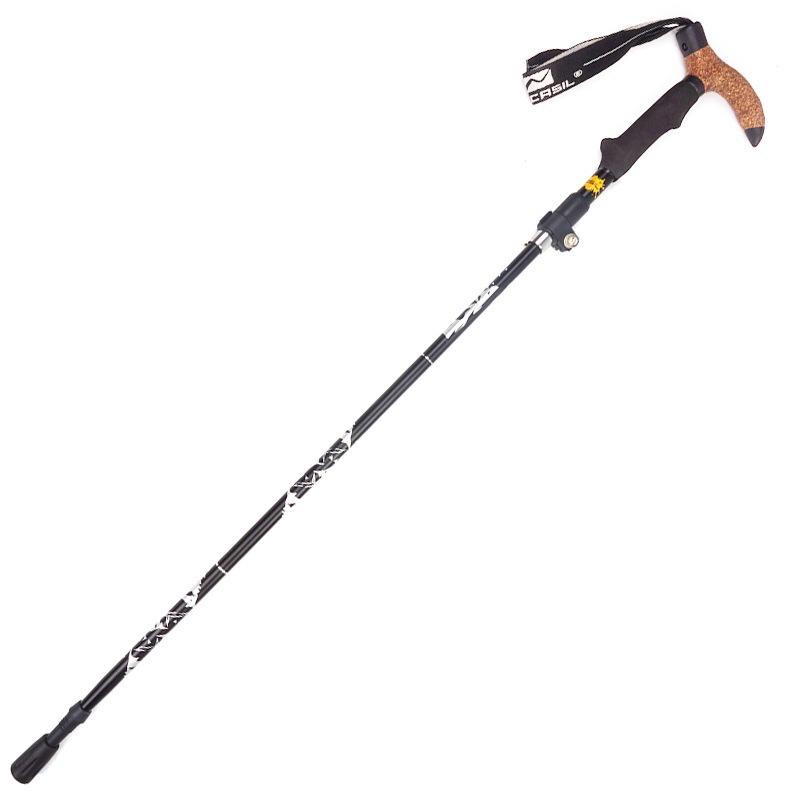 Walking cane Telescopic baton folding Walking Sticks Aluminum Alloy crutches Trekking cane Hiking Trekking Poles north pole