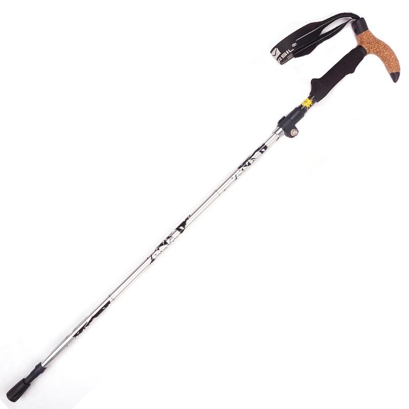 Walking cane Telescopic baton folding Walking Sticks Aluminum Alloy crutches Trekking cane Hiking Trekking Poles north pole