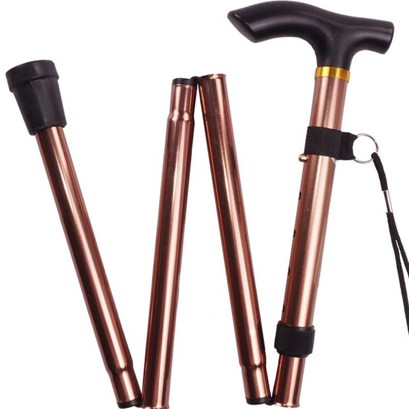 Collapsible Walking Stick 4 Section Aluminium Alloy Trekking Poles Climbing Telescopic Stick Portable Walking Cane Hiking Poles