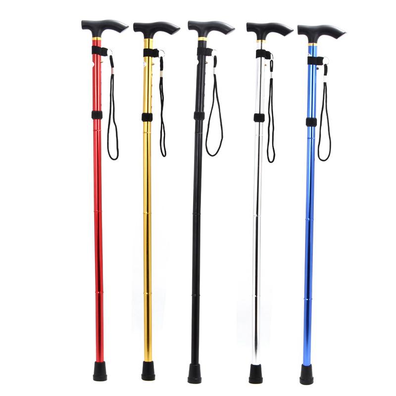 Foldable Walking Cane Trekking Hiking Poles Stick Cane Crutch Trekking Poles Alpenstock Safety Walking Stick Gifts for Elder