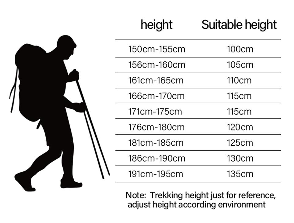 ONLIVING 2Pcs Trekking Poles Ultralight Carbon Fiber Folding Hiking Nordic Walking Stick Quick Flip-Lock Telescopic Crutches