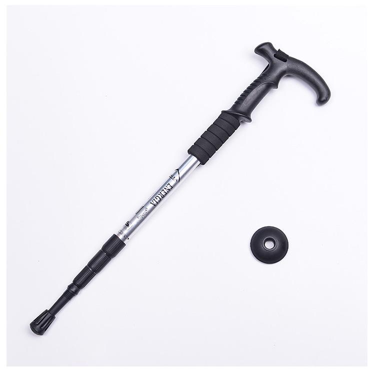 Anti Shock Nordic Walking Poles Sticks Telescopic Trekking Hiking Folding Walking Stick Canes with Rubber Tips Protectors