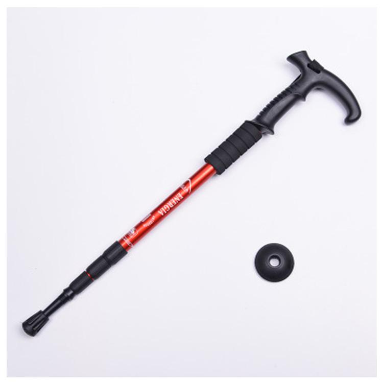 Anti Shock Nordic Walking Poles Sticks Telescopic Trekking Hiking Folding Walking Stick Canes with Rubber Tips Protectors
