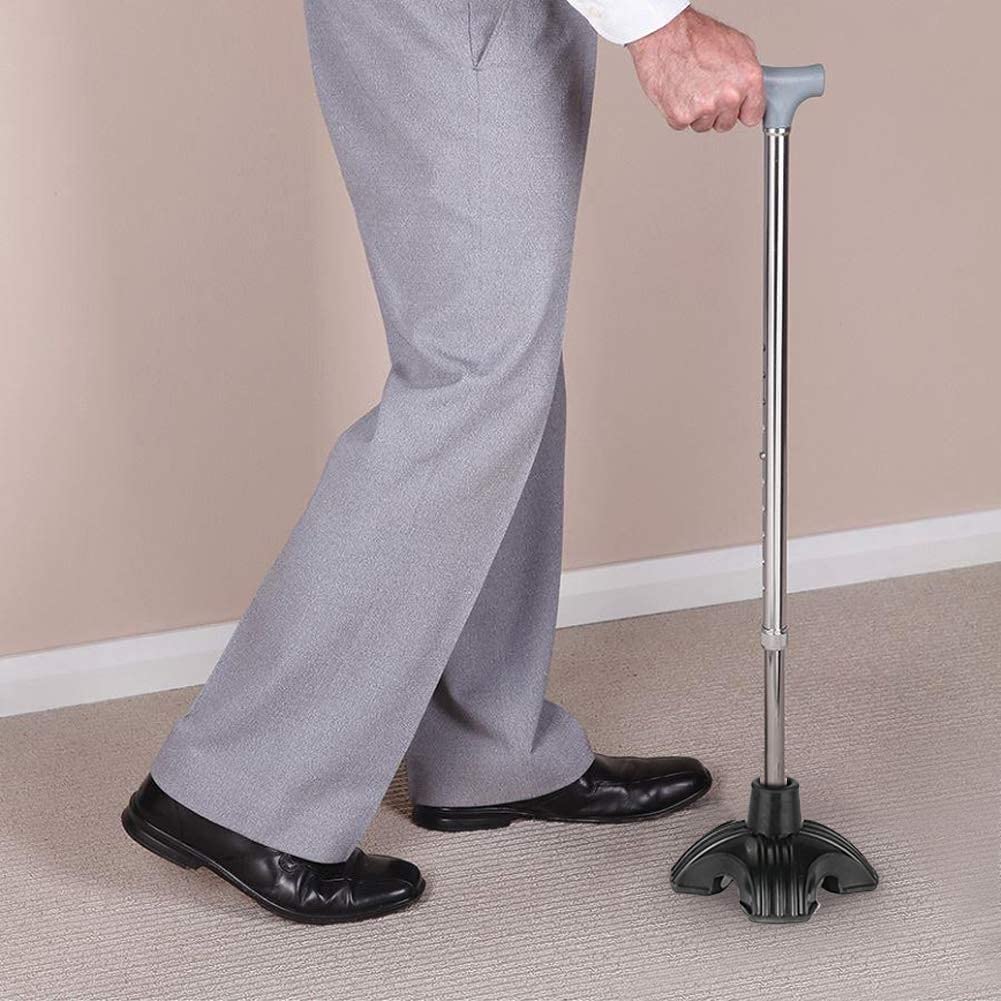 Cane Tip 4 Point for 19cm 22cm Diameter Standard Walking Cane Crutch Feet