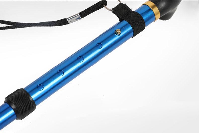 Telescopic Trekking Sticks Collapsible Cane Folding Trusty Walking Hiking Running Canes Trekking Poles for Elder Parents Stick