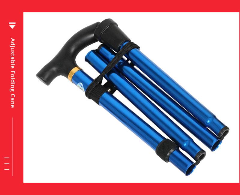 Telescopic Trekking Sticks Collapsible Cane Folding Trusty Walking Hiking Running Canes Trekking Poles for Elder Parents Stick