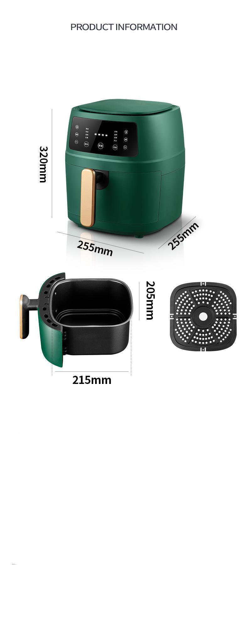 Kitchen Accessories Multifunct Oil-Free Air Fryer 5L French Fries Electric Oven 2400W Toaster Fryer Without Oil Hot Air Fryer