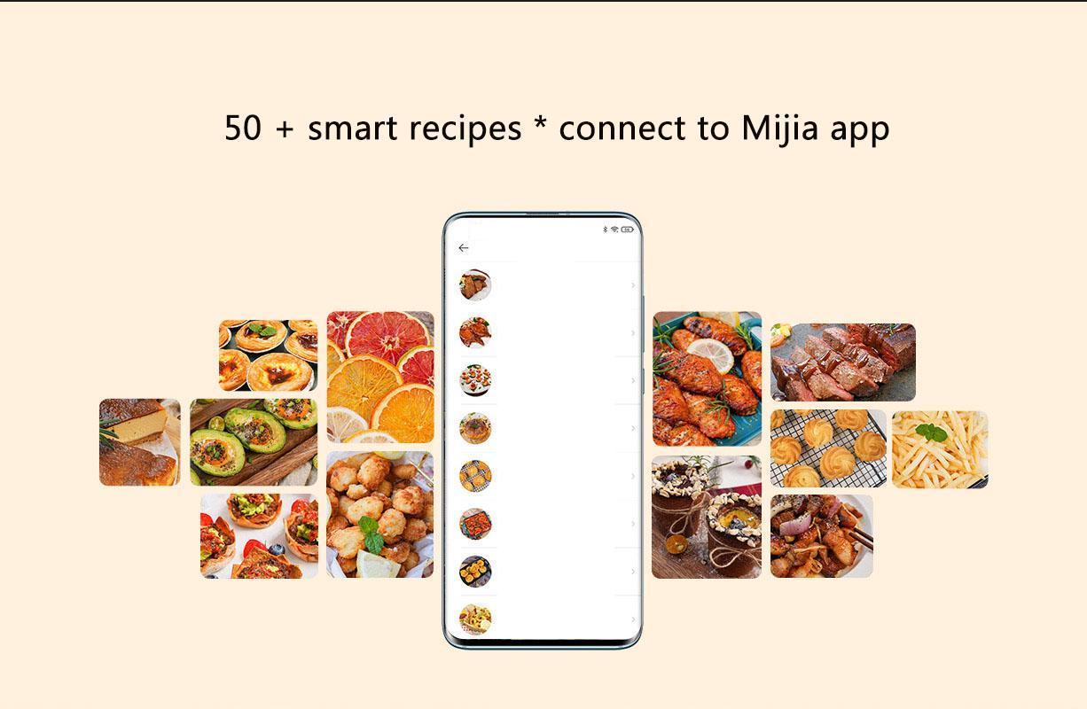 Xiaomi Mijia MAF01 Intelligent Air Fryer 3.5L Smart Air Fryer Oven Without Oil for Baking Roasting Dehydrating Support Mijia App