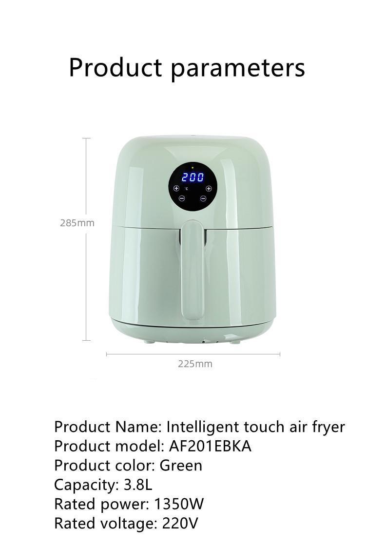 JAS0044 British Mocca Air Fryer Household Large Capacity Automatic Multi-function Oil-free Electric Fryer Smart Fries Machine