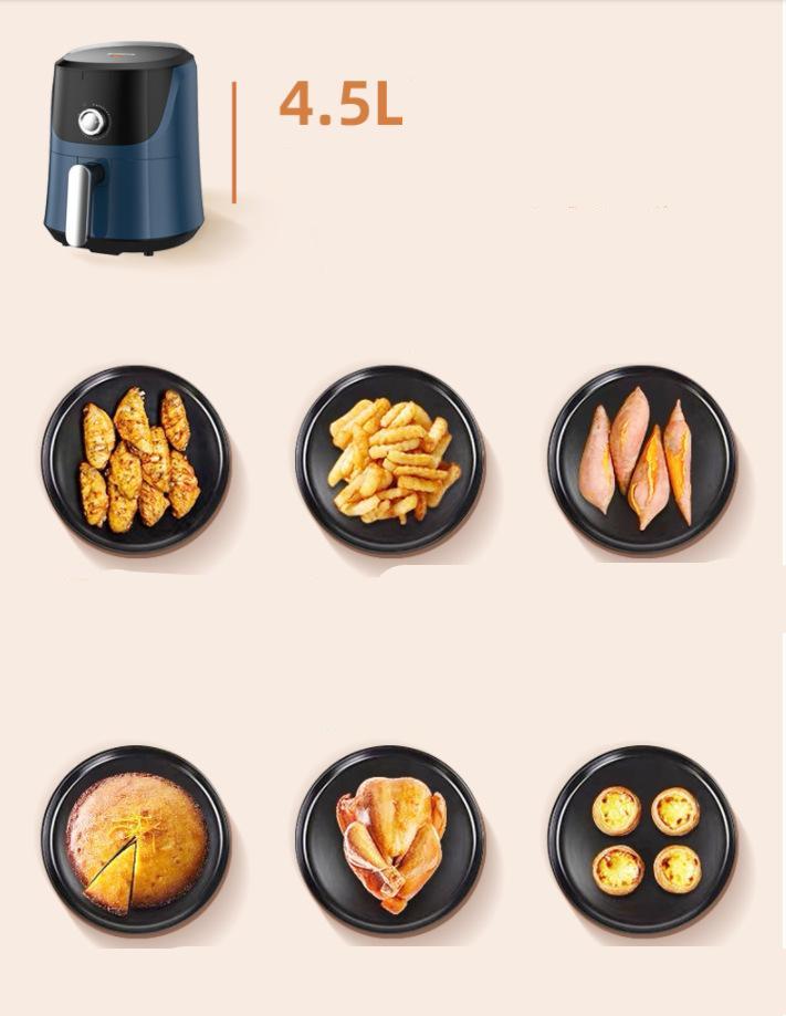 Hot Air Fryer Without Oil-free Air Fryer 4L 1400W 220V Food Dehydrators Toaster Electric Oven Non-stick Frying Pan Multicooker