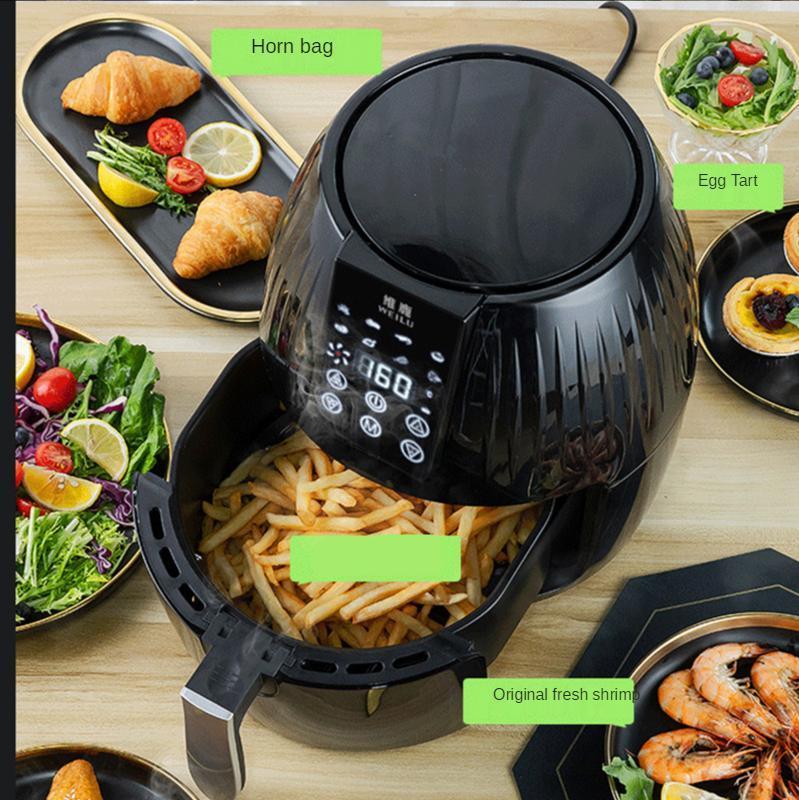 Electric 5.5L Air Fryer Without Oil Health Deep Fryer Oven Toaster LCD Hot Air Fryer Convection Oven Chicken Fryer French Fries