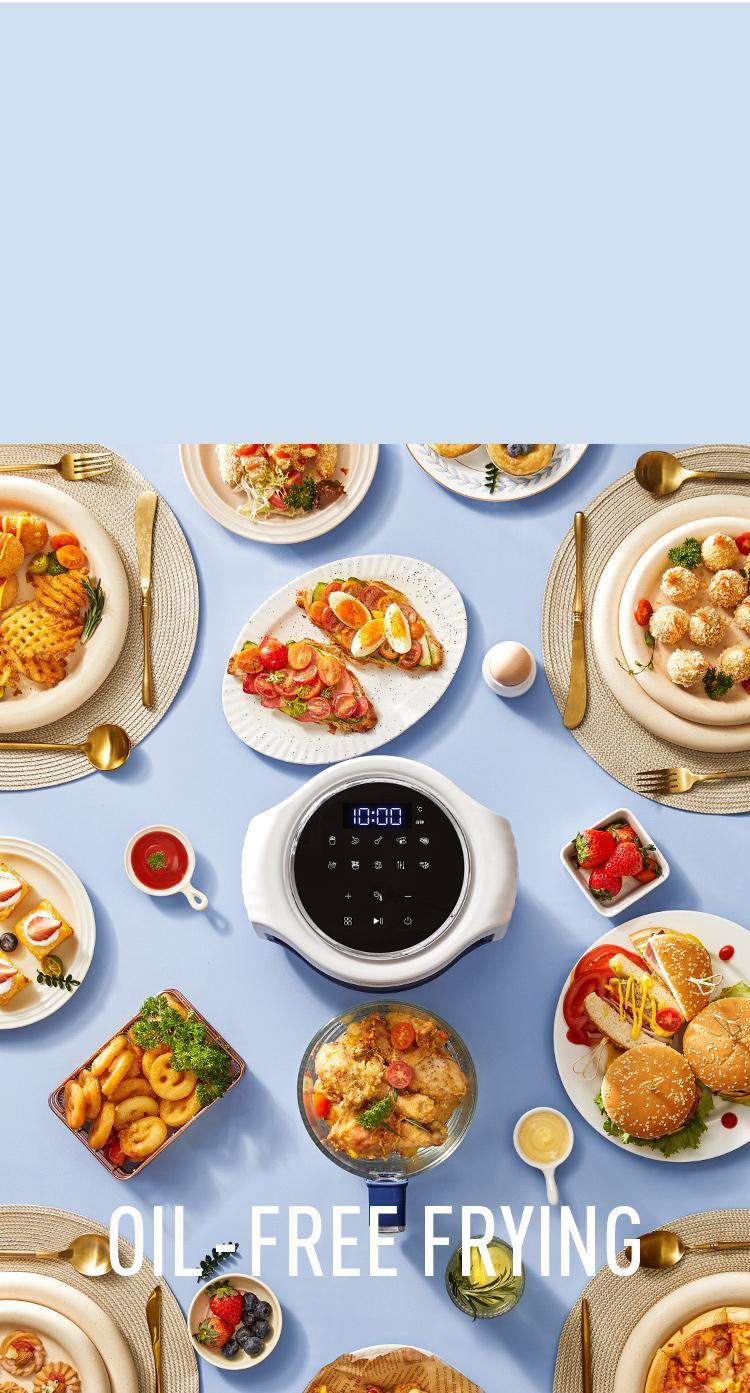 Blaupunkt Air Fryer Oil Visual Intelligence Non-fat Electric Oil-free and Low-fat Cooking Appliances Kitchen Home