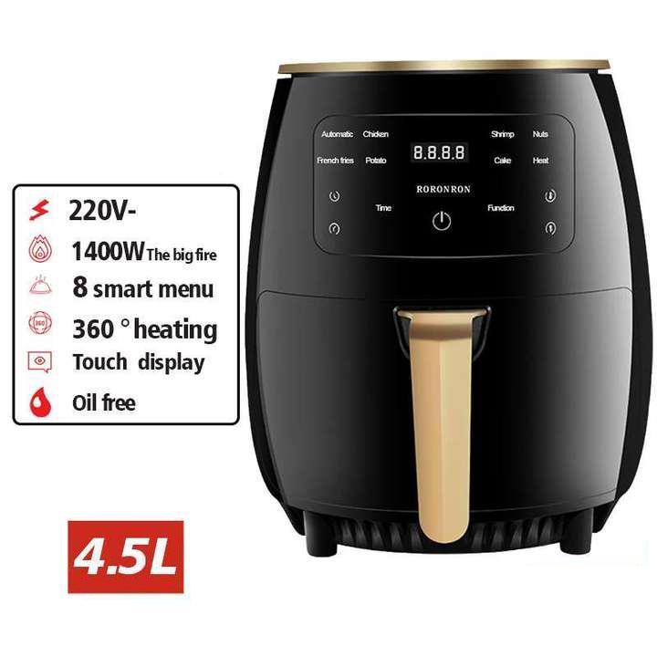 4.5L Smart Air Fryer 220V Electric Air Fryer Oven without Oil LCD Touch Deep Airfryer Toaster French Fries freidora sin aceite