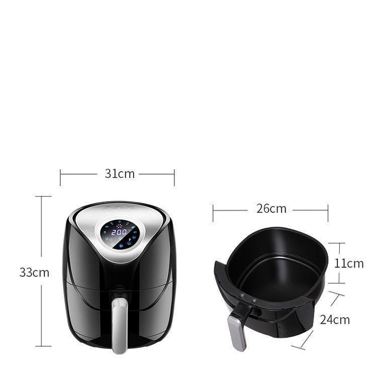 5.5 Liters Air Fryer Electric Fryer Home Use Intelligent Touch Screen No Fuel French Fries Machine