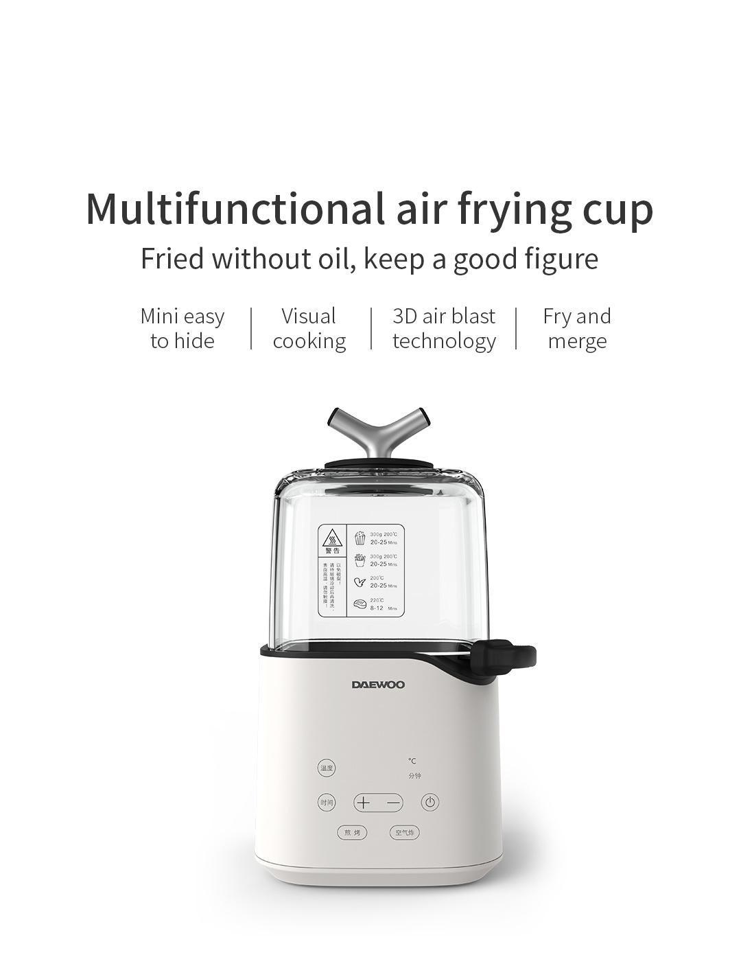 Multifunctional Air Fryer Without Oil Frying Pan Mini Toggles The Frying And Baking Function With One Key