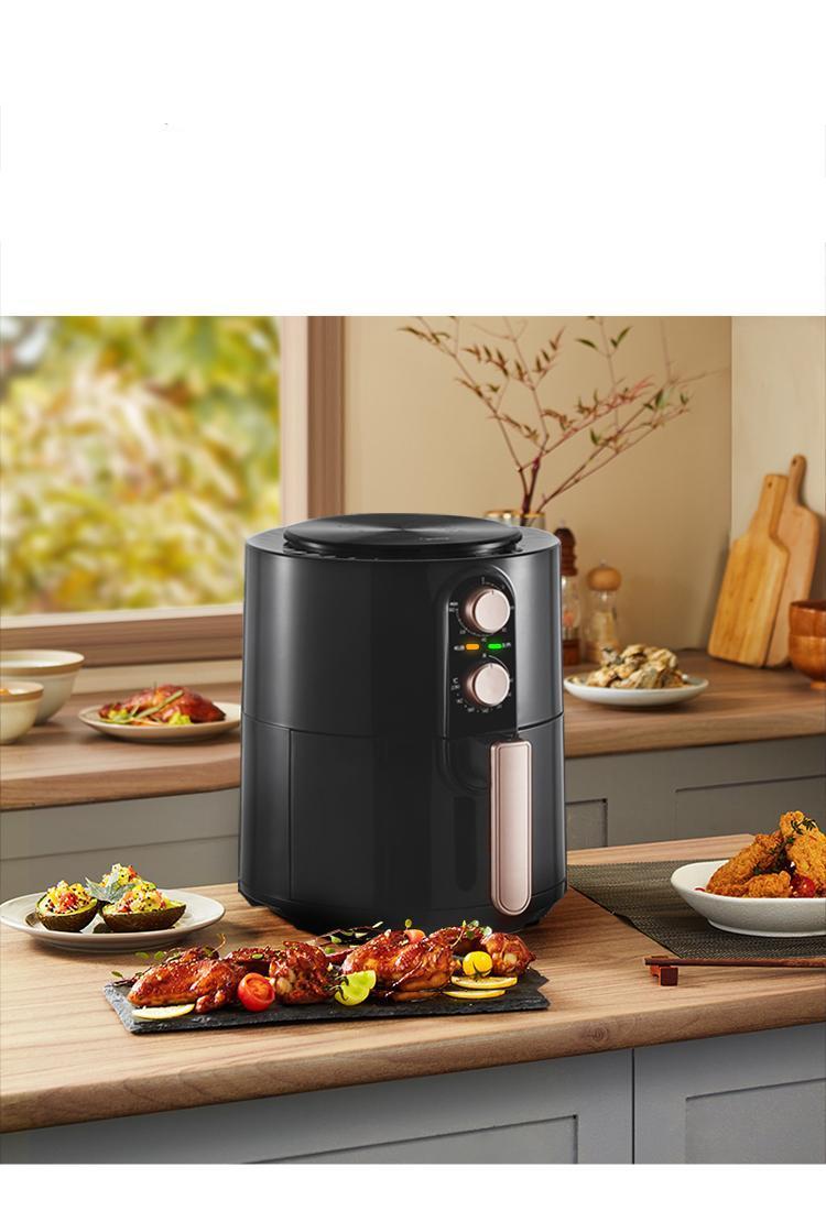 Large Capacity Air Fryer 4.5L Oil Free Low Fat High Power Non-stick Baking Fryer Multi-purpose Home Air Oven Fryer