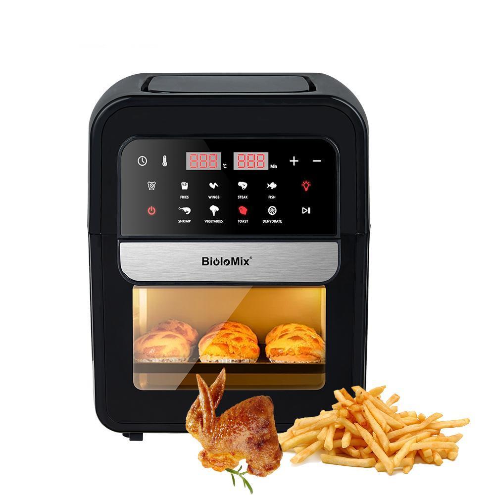 BioloMix Multifunctional 7L Air Fryer without oil electric oven, Dehydrator, Convection Oven, Touch Screen Presets Fry, Roast &